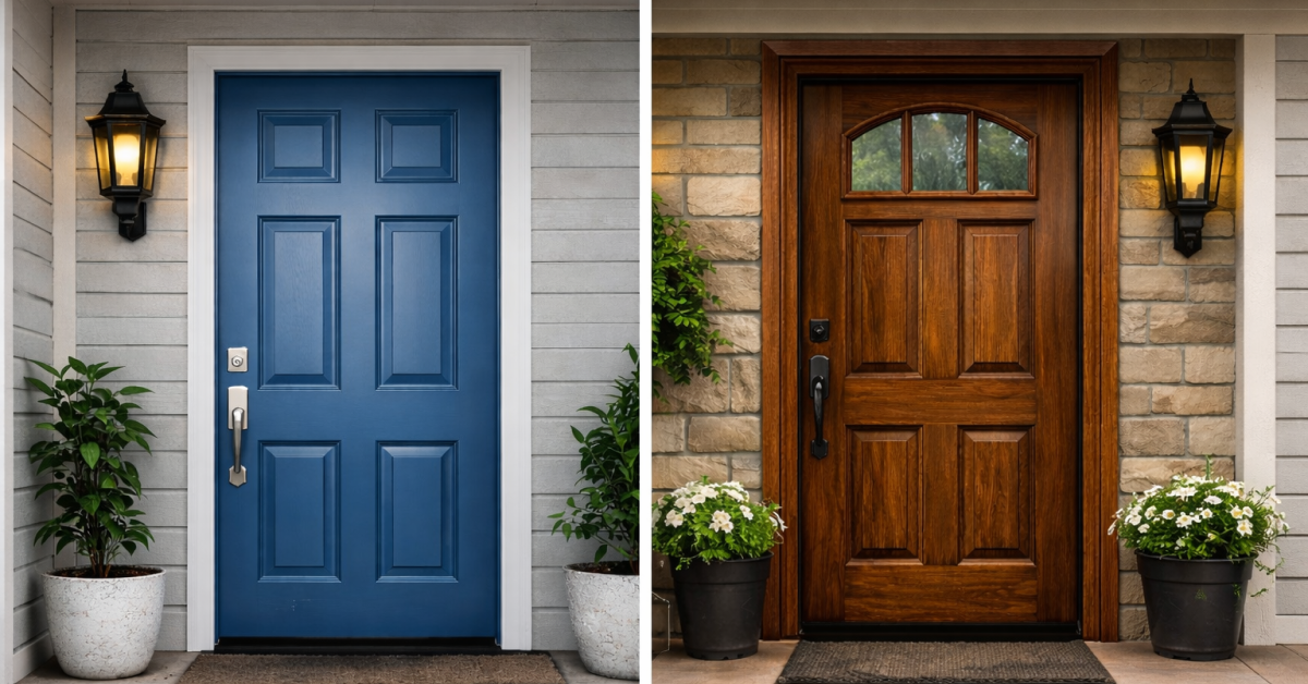 ENTRY DOOR OPTIONS: PAINT VS STAIN — HOW TO CHOOSE THE RIGHT FINISH FOR YOUR HOME